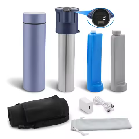 Insulin Cooler Travel Case On The Go Medical Cooler with Battery Biogel Ice Pack Diabetes Travel Cas