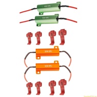 SUN 2Pcs 50W 6RJ Load Resistors for Fix LED Bulb Turn Signal Blinker Error Code