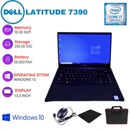 LAPTOP DELL LATITUDE 7390/7380 2 IN 1 SECOND LIKE NEW ORIGINAL GARANSI