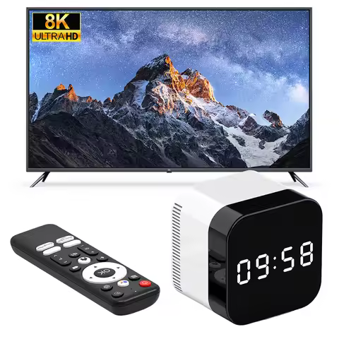 H96 Max H728 Android TV Box Android 14.0 Set Top Box WIFI 6 BT 5.X TV Box 8K ULTRA HD Alarm Clock An