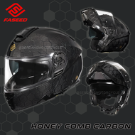 FASEED Flip Up Helmet FS929 Carbon Fiber Double Visor Lightweight Topi Keledar ECE Rating 22.06