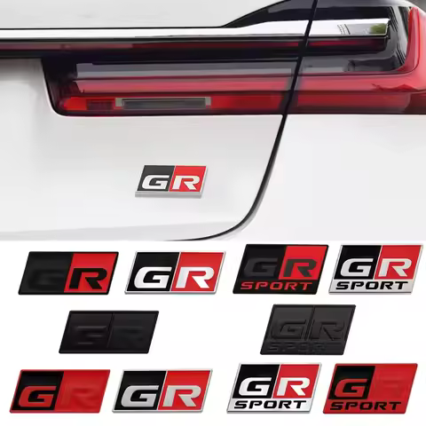 Car Body Sticker Trunk Tail Badge Emblem for Toyota GR Sport MN Hiace Estima Hilux Rav4 Camry Crown 