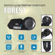 Forest Motorcycle E0 Bluetooth Intercom Headset Helmet Motorbike Wireless Earphones with Microphone