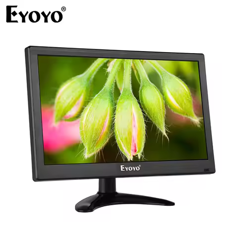 Eyoyo 12 Inch CCTV Surveillance Security Monitor HD 1920*1080 IPS LCD Home Office Desktop Display Wi
