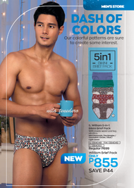 Avon Mens Club WILLIAM 5 in 1  brief pack