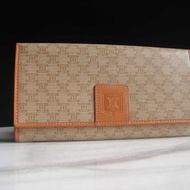 【老時光 OLD-TIME】早期二手老包義大利製CELINE長皮夾