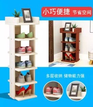 （訂貨價：$150）24cm超窄 單排鞋櫃 (四層|六層|八層) 鞋架 層架 Wood Shoe Rack*送貨加30元