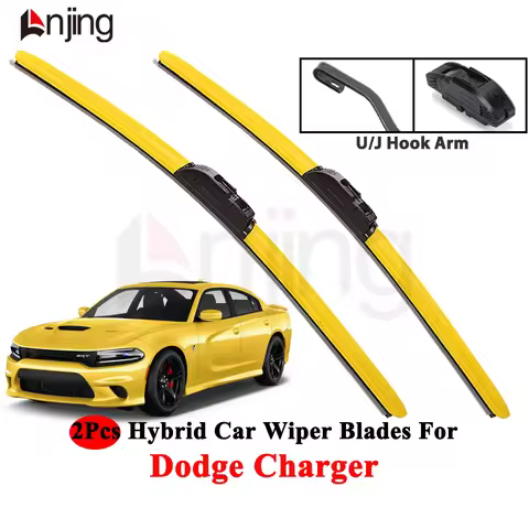 LNJING Colorful Hybrid Wiper Blades For Dodge Charger 2005-Now