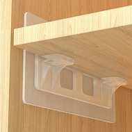 Houseeker Enhanced Clapboard Bracket Hooks Punch-Free Layered Partition Support Shelf Paste Hook Clapboard Wall Mounted Stickers