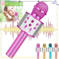SHOUOUI Voice Changing Microphone, USB Charging Portable Wireless Karaoke Microphone, Durable With S