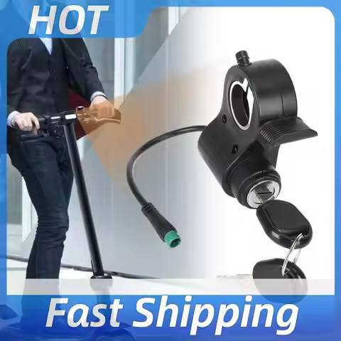 Electric Scooter Lock with Keys E-scooter Throttle Accelerator Starter Switch Lock for Kukirin G2 Pr