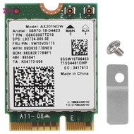 For  Wi-Fi 6 AX201 Bluetooth 5.0 Dual Band 2.4G/5G Wireless NGFF Button E CNVi Wifi Card AX201NGW 2.