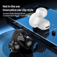 Touch Ear Clip Bluetooth Headset Single Bone Conduction Bluetooth Earphones Wireless Headphones Sports Headsets With Mic