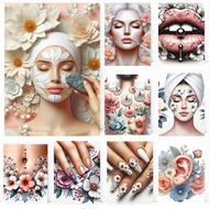 ZP188 Manicure Salon Spa Poster Beauty Frameless Beauty Salon Decorative Painting Modern HD AI Paint