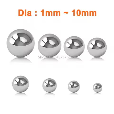 304 Stainless Steel Solid Ball Dia 1mm 2mm 3mm 4mm 5mm 6mm 7mm 8mm 9mm 10mm High Precision Bearing B