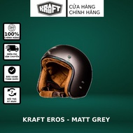Kraft Eros V2 3/4 Helmet - Matt Gray