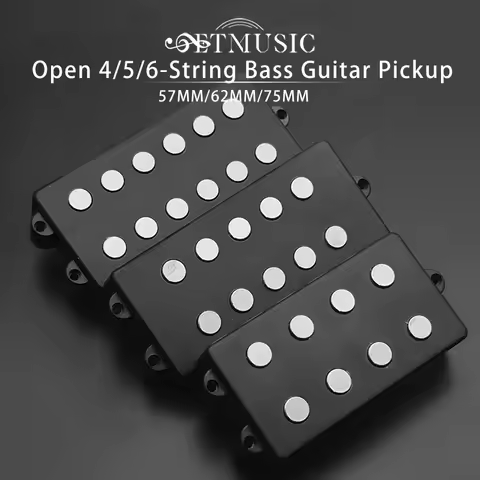 4/5/6-String Electric Bass Guitar Pickup Double Coil Humbucker Pickup Ceramic Magnet for Music Man S