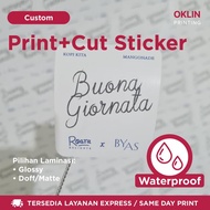 Jasa Print Cut Sticker | Custom Cetak Potong Stiker Meteran | Bahan Vinyl