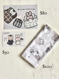小白虎與黑虎蝦 兔仔醫生 掛件 公仔 文具 玩具
