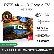 TCL P755  4K Google TV | 43 50 inch | 4K TV |  Cinema Quality | Smart TV | Andriod TV | Dolby Atmos and Vision | MEMC