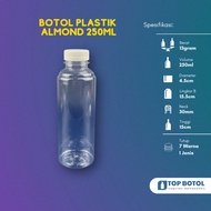 (18PCS PACKAGE) 250ML ALMOND BOTTLE 250ML PLASTIC BOTTLE SN 250ML PACKAGING BOTTLE 250ML MODERN DRIN