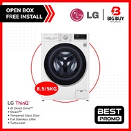 LG 8.5KG/5KG Frontloader Washing Machine with AI Direct Drive™, Steam™ LG-FV1285D4W