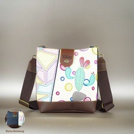 Tas bucket handmade Marawa Handmade Nara Series - Patchy