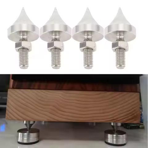 HiFi Speaker Spike Shockproof Stainless Steel Speaker Isolation Feet Spikes for Amplifier CD DVD Pla