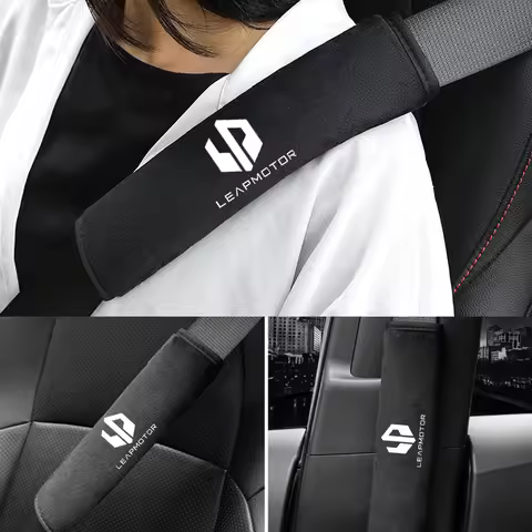 2 Pcs Soft and Comfortable Car Seat Belt Cushions Car Shoulder Pad Seat Belt For Leapmotor C10 B10 B