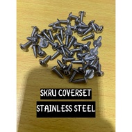 SKRU COVERSET LC135/ Y15ZR/ 125ZR/ EX5/ RXZ (STAINLESS STEEL)