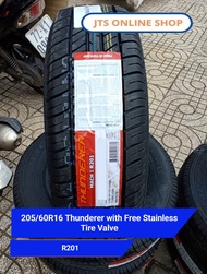 205/60R16 Thunderer with Free Stainless Tire Valve (PRE-ORDER)
