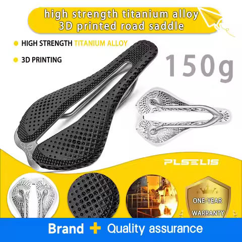 PLSELIS road bike saddle titanium alloy bottom shell 3D printing weight 150g lightweight bicycle sea
