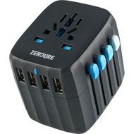 澳洲購入旅行轉換器ZENDURE Passport Global Travel Plug Adapter with Auto-Resetting Fuse (Black)