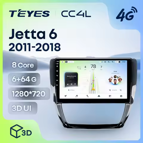 TEYES CC4L For Volkswagen Jetta 6 2011 - 2018 Car Radio Multimedia Video Player Navigation GPS Andro