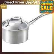 Yoshikawa Cook Chef One-Handed Saucepan with Lid - Available in 14cm, 16cm, and 18cm Sizes, 1.3L to 