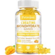 Creatine Monohydrate with Vitamins D3 & B12 | Sugar-free Hydrolyzed Collagen & Creatine gummies | Fo