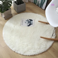 【XXG】 Round Area Rugs Bedroom Rugs Living Room Rugs Non-Slip Soft Fluffy Shaggy Carpete