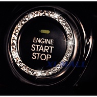 Honda Vezel Accord Nissan Xtrail Fashion Crystal Rhinestone car engine start button ring decoration sticker toyota