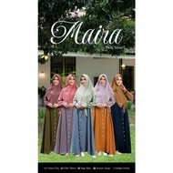 Gamis Maira Two Tone by Aden Hijab (dress set Khimar)