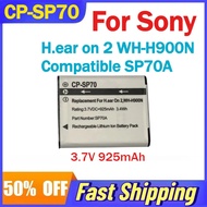 3.7V 925mAh CP-SP70 Li-Ion Battery for Sony H.ear on 2 WH-H900N Headphones Compatible SP70A Recharge