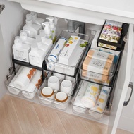 Under-sink pull-out shelf cabinet shelf kitchen spice bathroom cabinet kitchen cabinet multi-drawer 