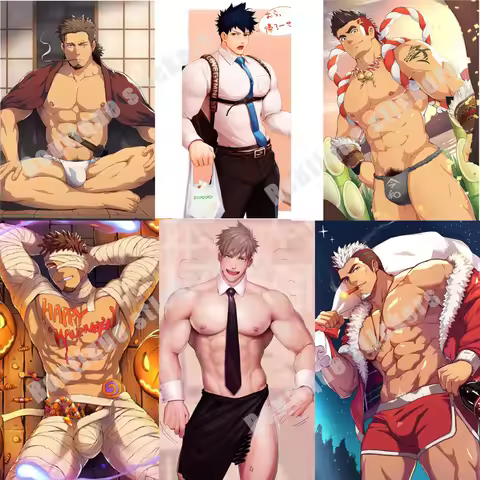 Male Model Sticker GAY Poster Cool Boy Handsome Boy Motorcycle Boy Car Sticker Soldier Student Gay S