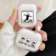 Jujutsu Kaisen Gojo Satoru Earphone Case for Apple Airpods 1 2 3 Pro Transparent Anime AirPods Case（