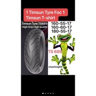 Timsun Tyre TS 689 Buy 1️⃣ Free 3️⃣🎁🎁🎁⤵️TS 689 Sport Street High Grip High quality 🔥160-55-17/ 160-60-17/ 180-55-17