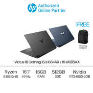 HP Victus 16-s1084AX/ 16-s1085AX 16.1" FHD 144Hz Gaming Laptop ( Ryzen 5 8645HS, 16GB, 512GB SSD, RTX4050 6GB, W11 )