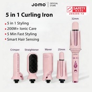 ✅2026 NEW✅JOMO Premium 5 in 1 Hair Styler Curler 32mm Automatic Curling Iron Big Roll Ionic Fast Sty