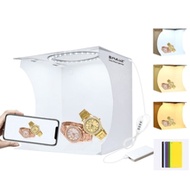 PULUZ 12-Inch Foldable Portable Tabletop Photography Light Box Studio, Includes 6 Color Backdrops (B