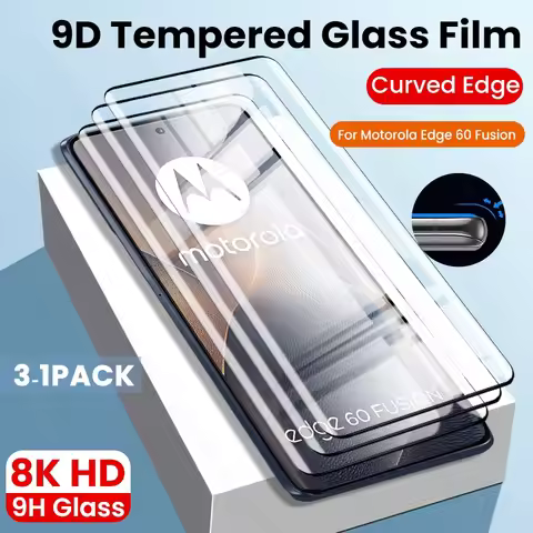 For Motorola Edge 60 Fusion 5G Glass 3-1Pcs 9H Cristal Tempered Glass Curved Screen Protector On Mot