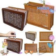 MIHAN Money Box, with Saving Money Goals Counter Handmade Piggy Bank, Crafts Reusable Wooden Money S