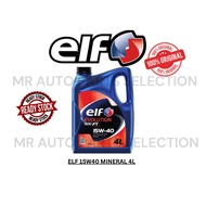 ORIGINAL ELF EVOLUTION 500 FT ENGINE OIL 15W-40 API SN 4L MINERAL